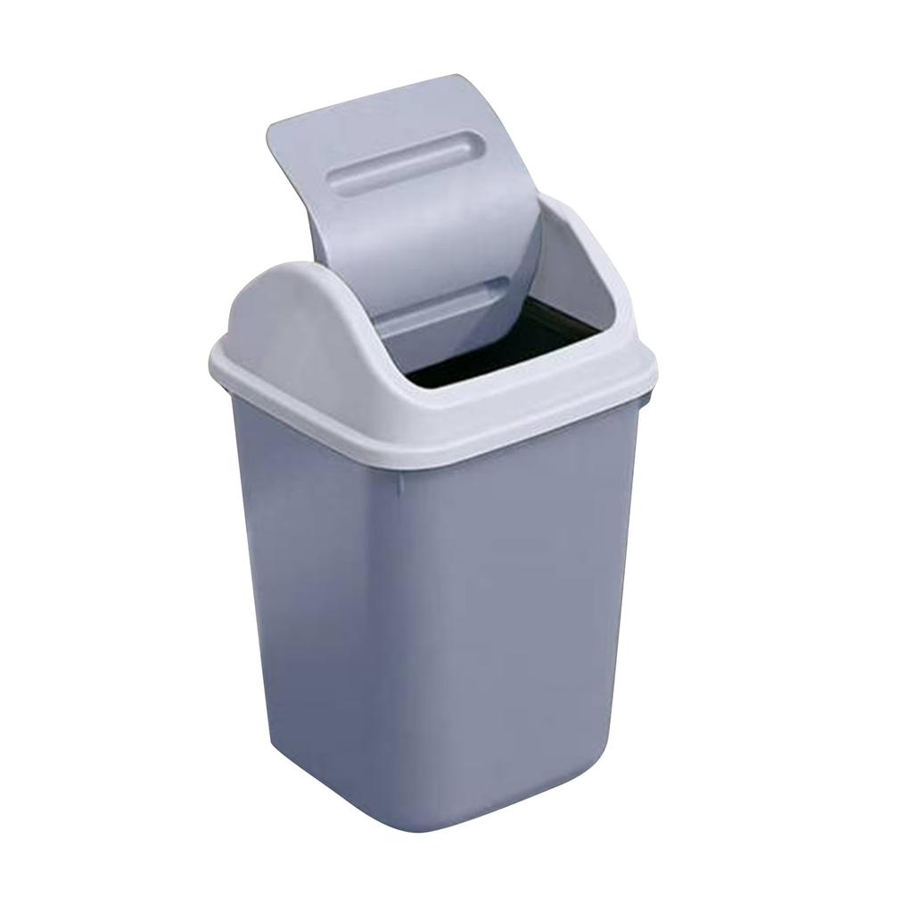 Lid Type Trash Can, Large-capacity Plastic Trash Can For Household Toilets, Living Rooms, Kitchens And Bedrooms.