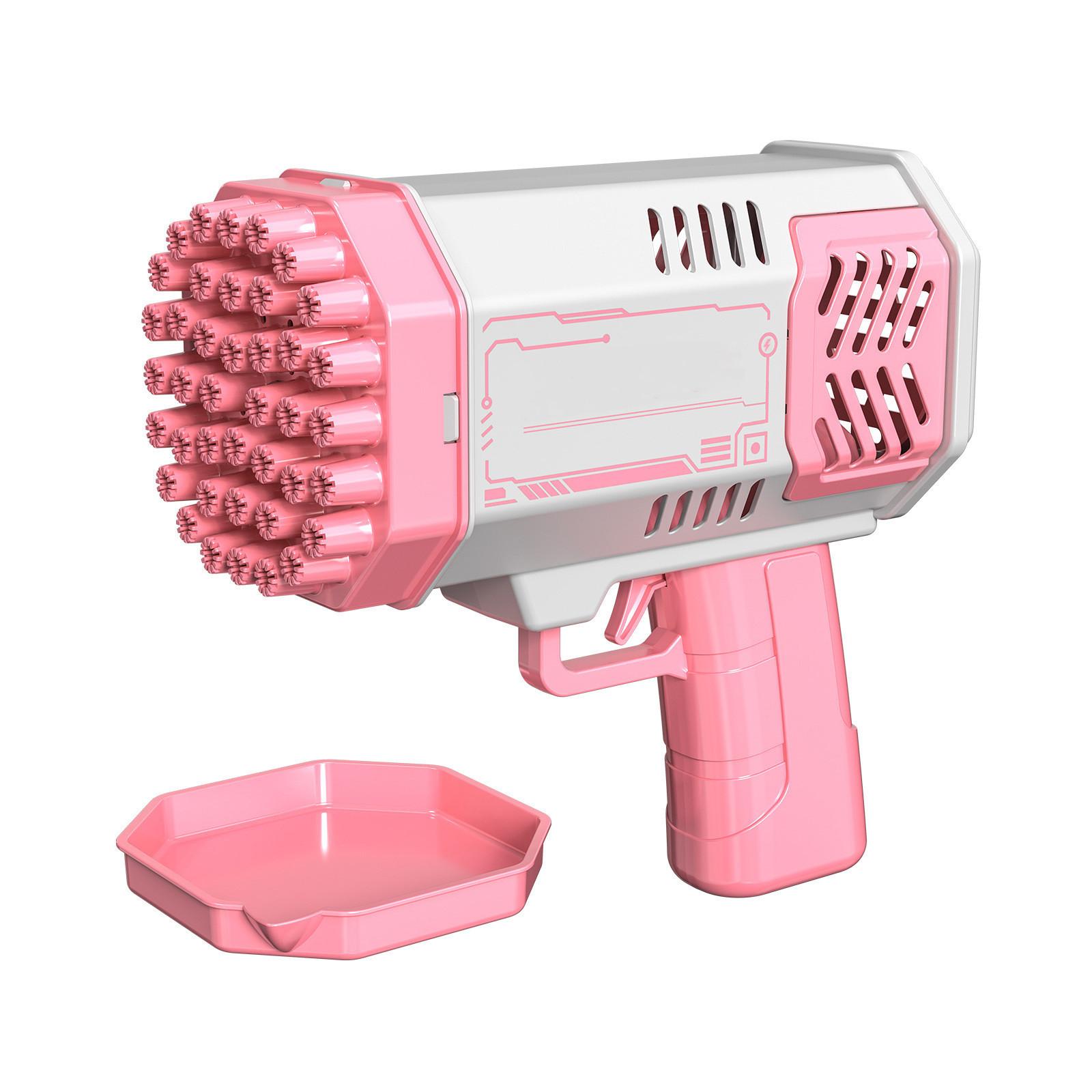 

Электрическая машина для изготовления пузырей с 40 отверстиями, мыльный пузырь, пузырь для ванной комнаты, уличные игрушки для детей One Size розовый