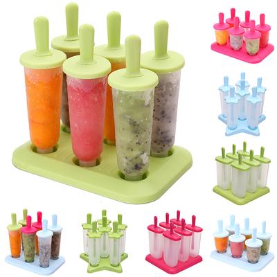 Ice Cream High Quality Eco-friendly Handmade Frozen Sticks Ice Cube Tray Lolly Maker DIY Popsicle Mold Set Kitchen Supplies  Delicate Jewelry