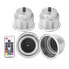 12V RGB LED Car Beverage Bottle Cup Holders with Remote Control for Marine RV Truck RGB Cup Holder LED Drink Cup Holder