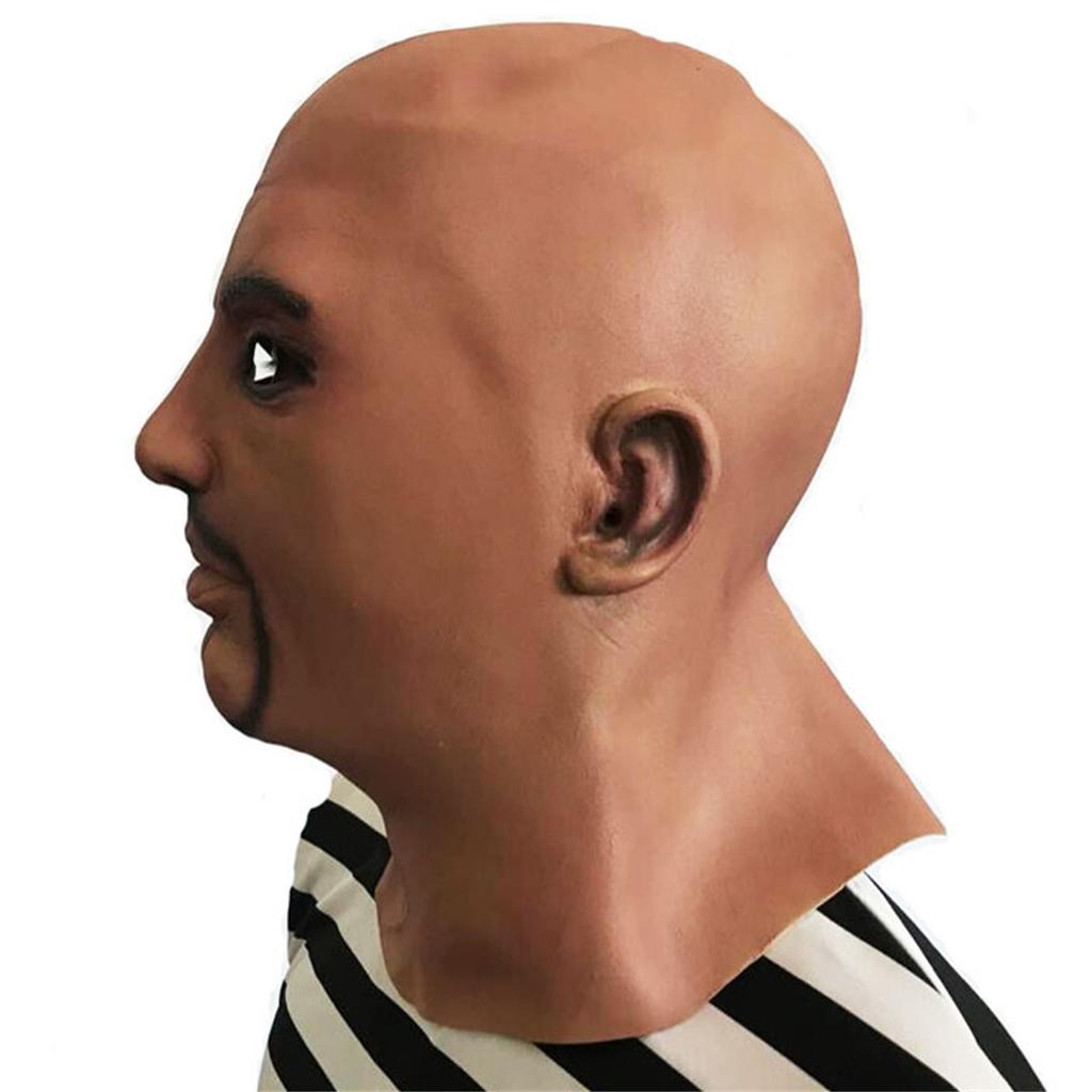 Creepy Party Noutate Halloween Costume Party Latex Head Mask Realistic Human Face (Om puternic)