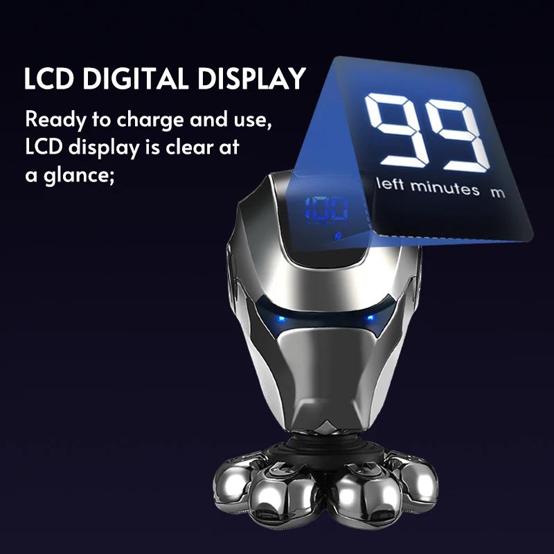 Multifunkční sedmibřitý holicí nástroj Elektrický holicí strojek Samoholicí zastřihovač chloupků