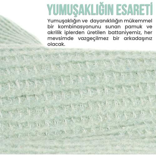 Verra Home Holly Cotton TV Blanket 150X200CM Mint Green