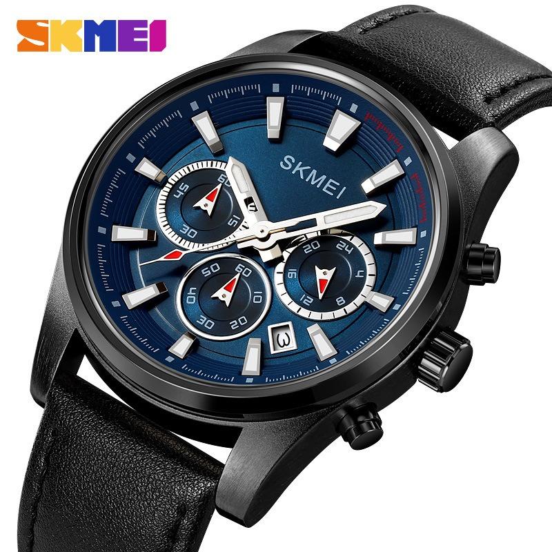 Best-selling, small dial, three-hand calendar, business trend, chronograph waterproof quartz watch