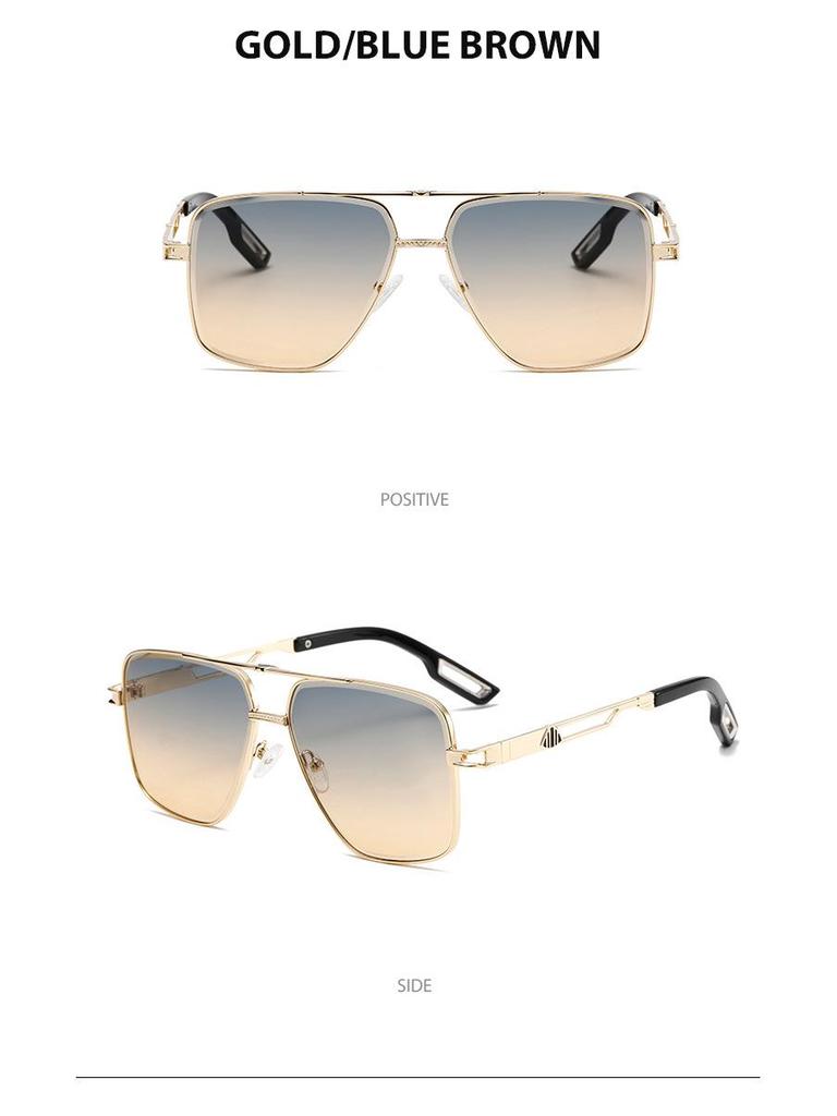 Double Beam Aviator Sunglasses - Sports UV400 Anti-UV Retro Style