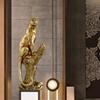 Gold Leopard Ornament: European Creative Art for Hotel and Office Entrances