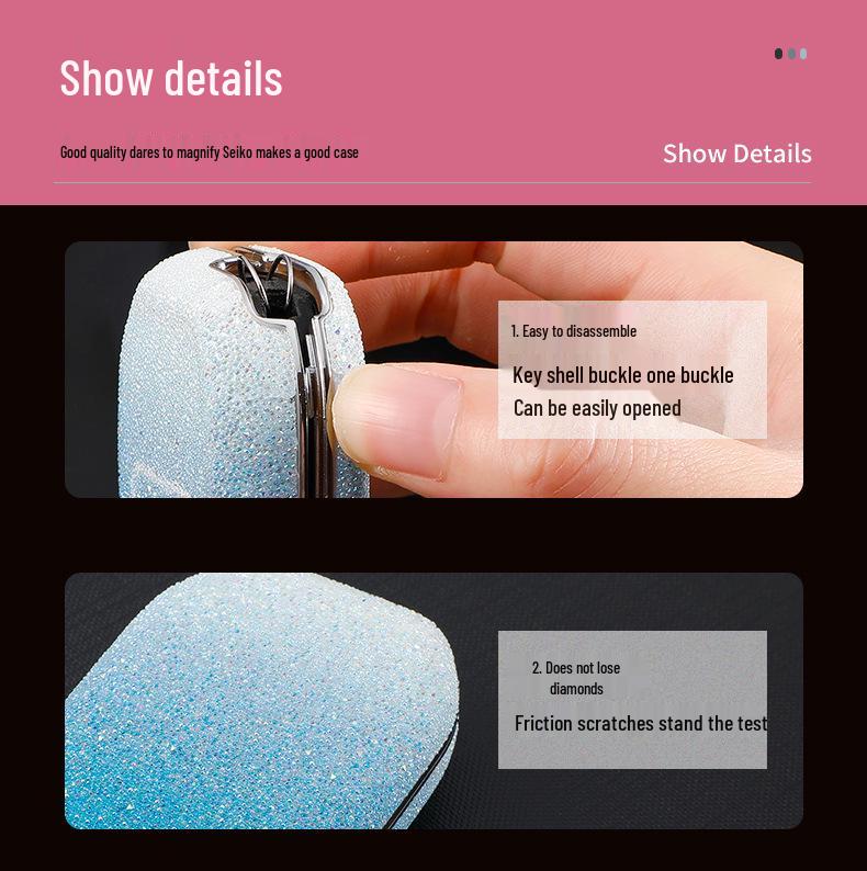 Toyota Car Key Case for Highlander, Camry, Corolla, Venza, Levin, Asian Dragon - Men’s Shell Buckle Bag