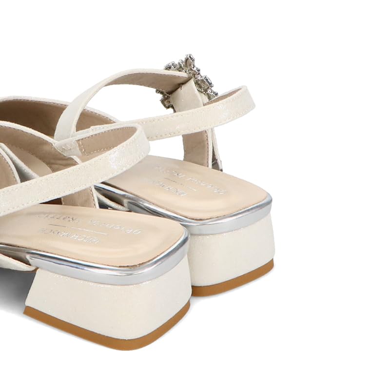 Back Low E [Oriental Traffic] Pumps, Strap, Heel, Wedding, After-party, Women's, MOR111, 25.5 Cm,