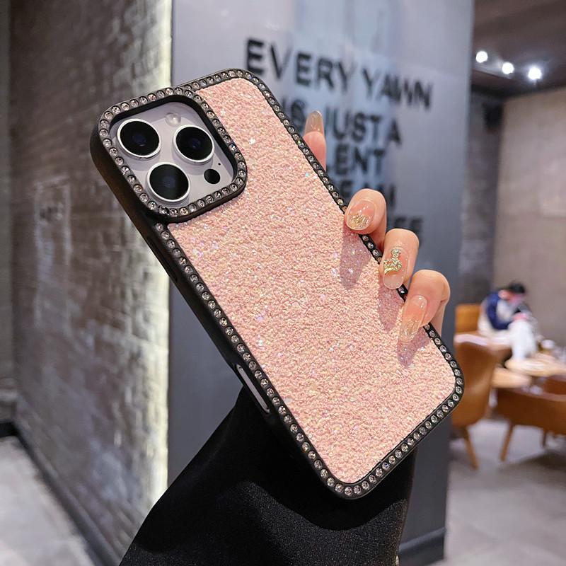 Підходить для Apple 16ProMax Блискучий інкрустований діамантами чохол для телефону, IPhone15 Висококласний блискучий 14 Протиударний захисний чохол