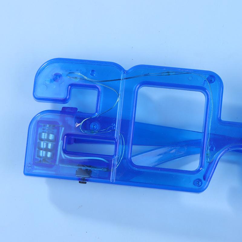 2026 Leuchtende LED-Brille Zufällige Farbe Leuchtende Brille Leuchten im Dunkeln Partyzubehör Neon-Partygeschenke für Kinder Erwachsene