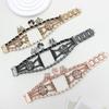 Zinc Alloy Bracelet Strap for Apple Watch Series 10 Ultra 9 8 7 SE 6 5 4 3 2 1 46mm 49mm 45mm 44mm 42mm Flower Butterfly Watch Band