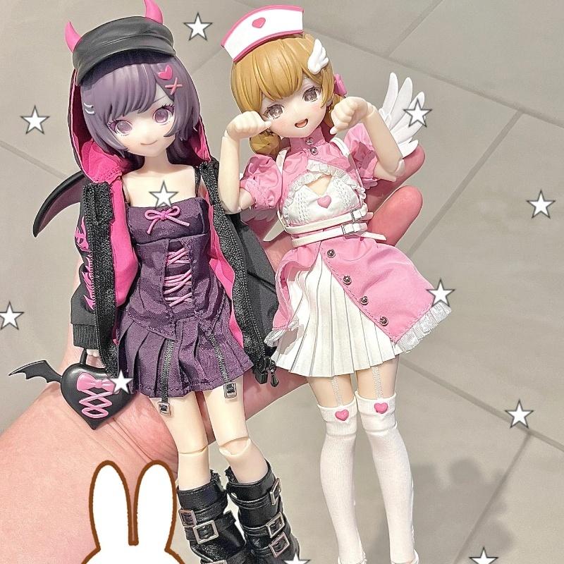 Neo Eden Mjd Doll Blind Box Light Nightmare Twin Series Movable Anime Figure Collectible Toy Desktop Decorative Ornaments  Pvc