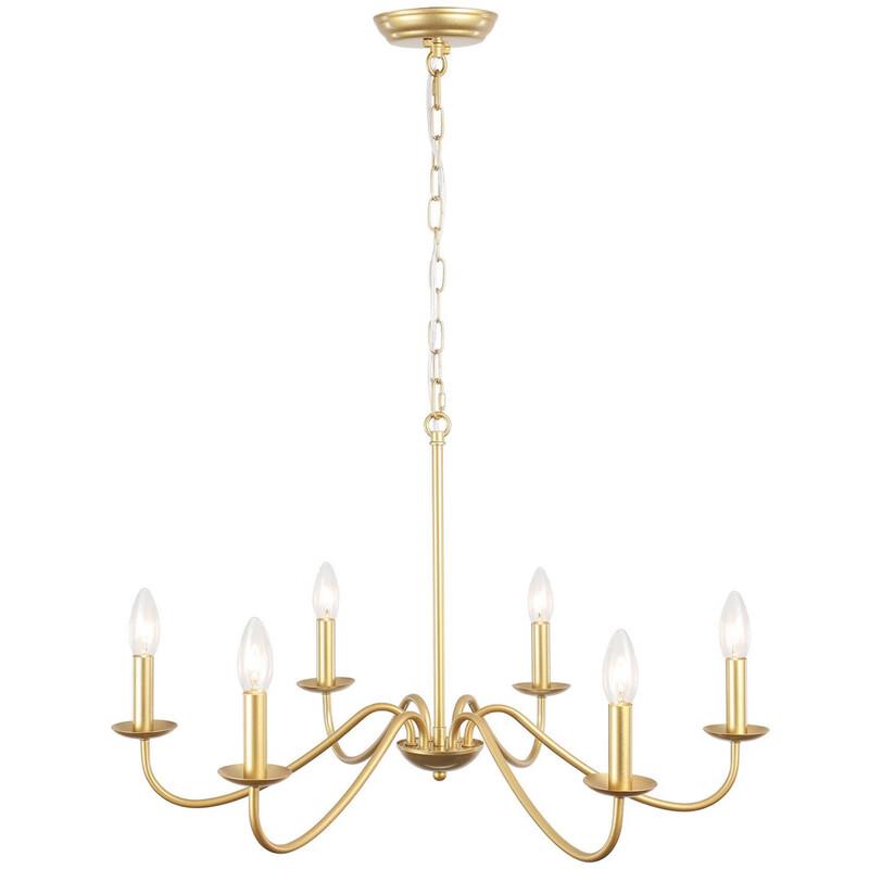 

Nu Style Black Gold Candle Chandelier
