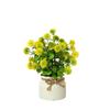 Nordic Potted Plant Ornament - Minimalist Artificial Flower Arrangement for Office & Home Decor