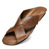 Sommer Herren Übergröße 45 Rindsleder abriebfest kühlende Hausschuhe 46 rutschfeste Römersandalen 47 echtes Leder Strandschuhe