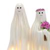 Halloween Yard Ghost Decoration Synthetic Resin Night Light Outdoor Ghost Ornament for Household