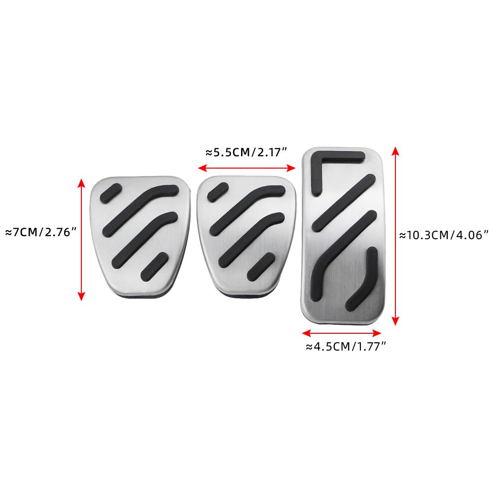 Car Pedal Cover for MG3 MG 3 2025 2026 Accelerator Gas Brake Clutch Pedals Pad Stainless Steel Protector Interior Accessories
