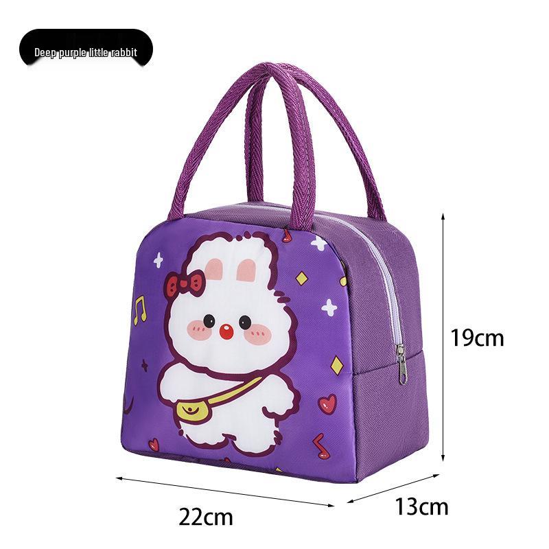 Cute Insulated Bento Bag: Cartoon Lunch Box for Kids and Office