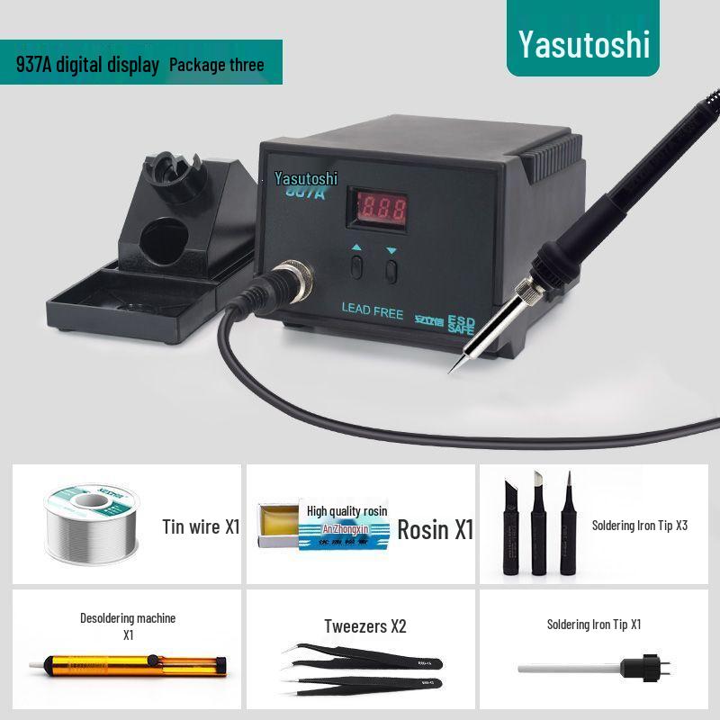 936A Industrial Electric Soldering Iron, 60W Adjustable Constant Temperature Repair Tool.