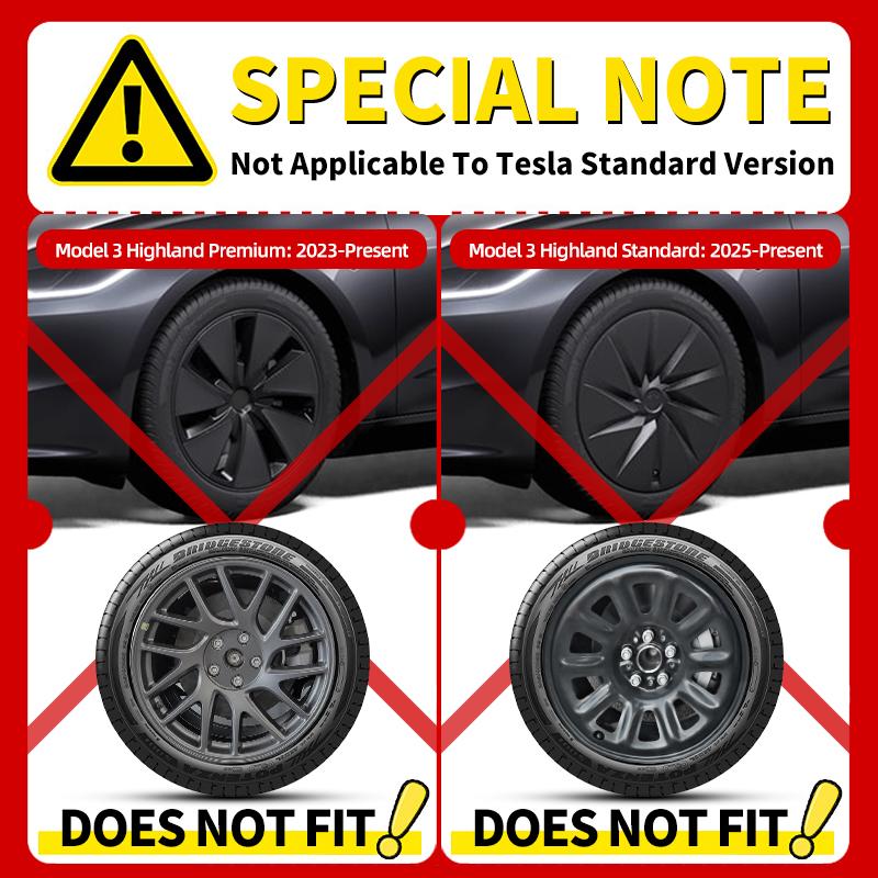 4PCS Wheel Cover Design For TESLA Model 3 2017-2023 18 Inch Wheel Cover Hubcaps Cap Only For Model 3 Wheel Cover Accessories
