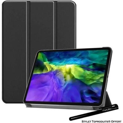 Durable Case - Toproduits® - iPad Pro 12.9 2021 - Folio Case - Compatible with Stylus - Black