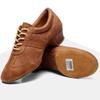 Women Dance Shoe Leather Teacher Shoes Soft Sole Low Heel Latin Training Shoe Waltz Dance Shoes Jazz Ballroom Sneakers 3.5cm