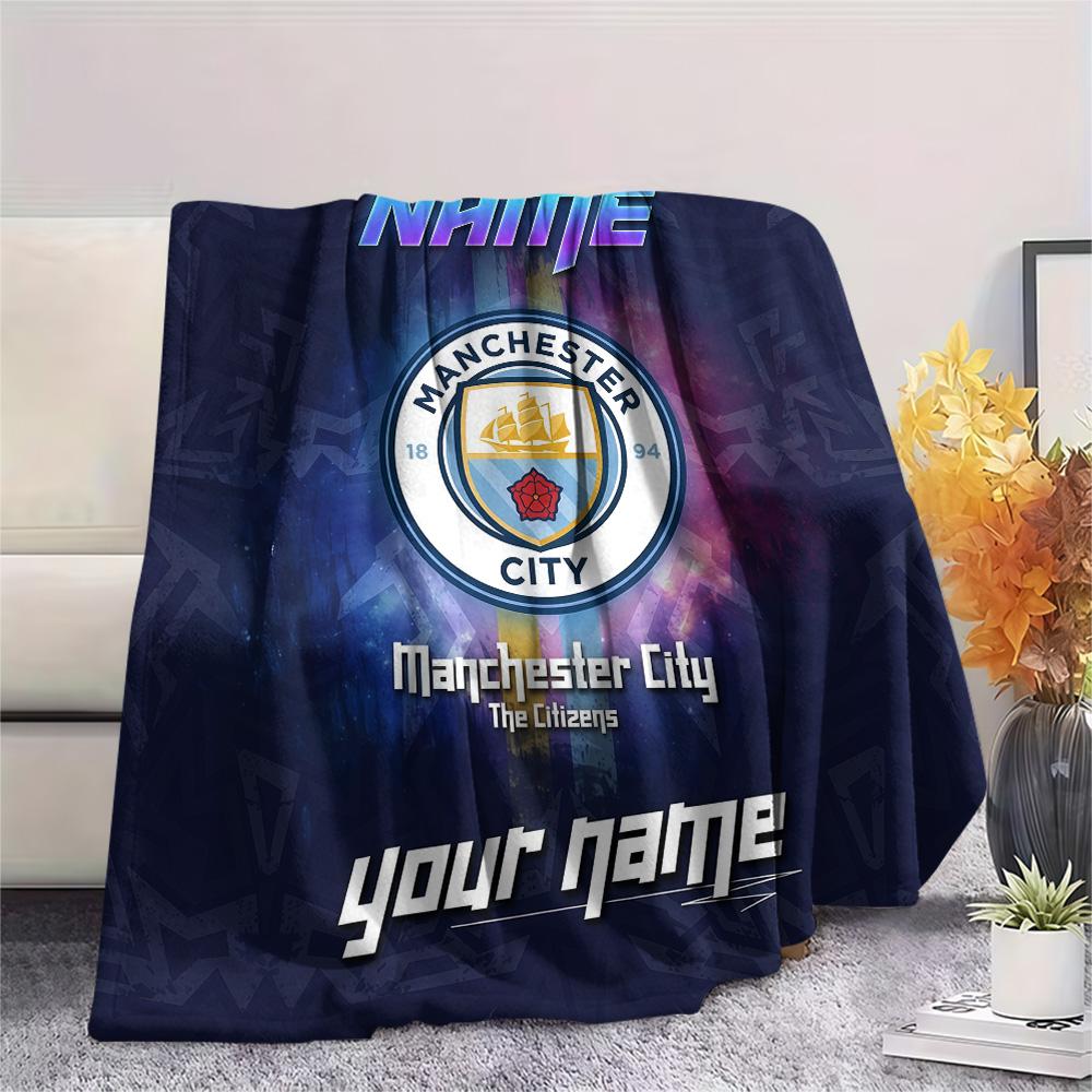 Custom Name MCFC Flannel Blanket, High Quality Comfortable for All Seasons, Home Decor, Warmth and Comfort