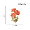 Botanical Design Enamel Flower Pins Assorted Colors Lapel Brooches Flower Brooches  Birthday Gift