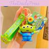 Adorable Three-eyed Alien Keychain Cute Cartoon Character Bag Charm Perfect For Birthdays
