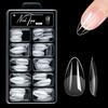 Alomd/Coffin/Square/Stiletto Fake Nail Tips Clear Acrylic False Nails 10Sizes Press On Nail for DIY Nail Extensions