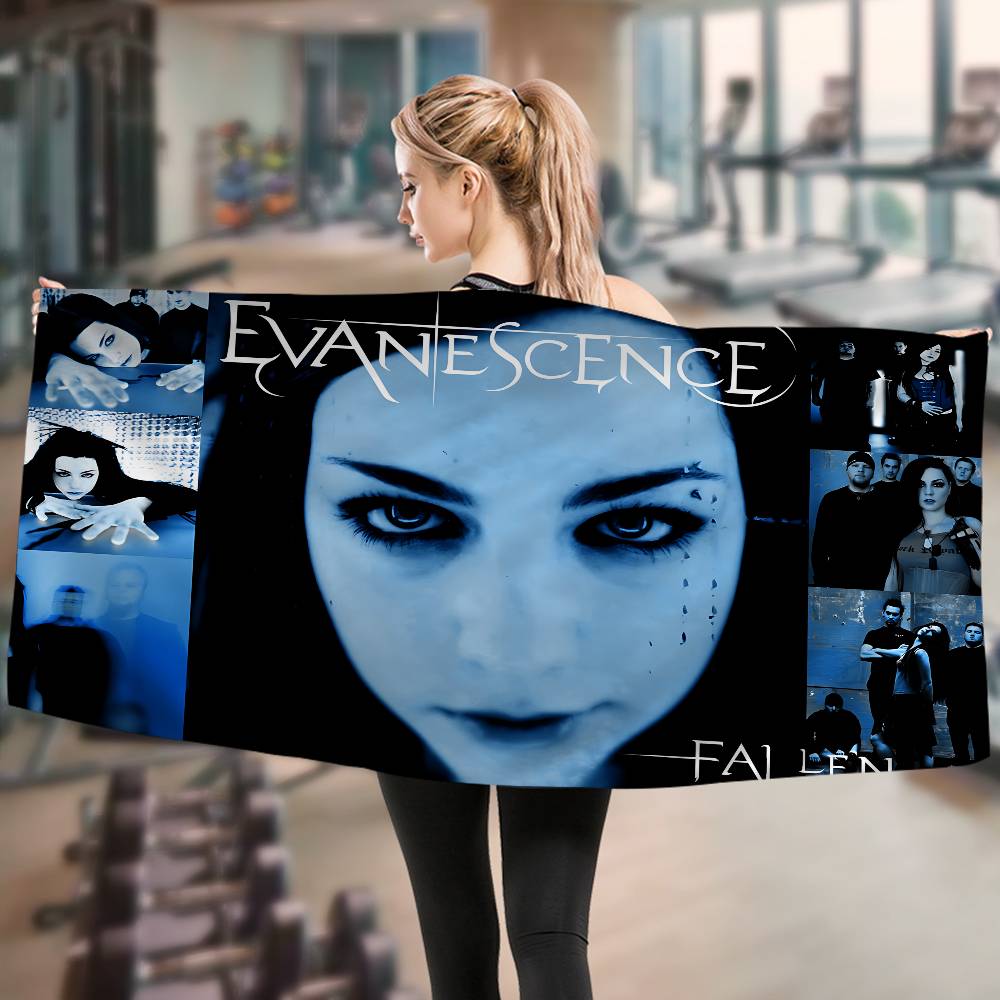 Classic Rock Band E-Evanescence Microfiber Printed Beach Towel Mountain Climbing Yoga Beach Swimming Running Absorbent Soft