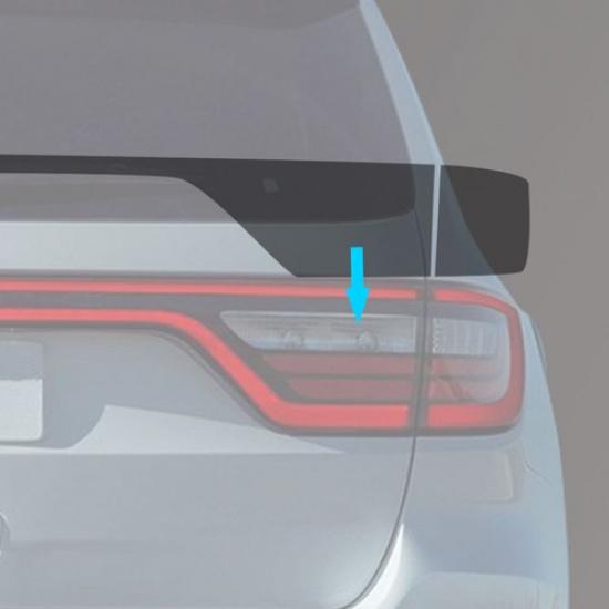 For 2014- Dodge Durango Car Tail Light Vinyl Cover Overlay Glossy Black