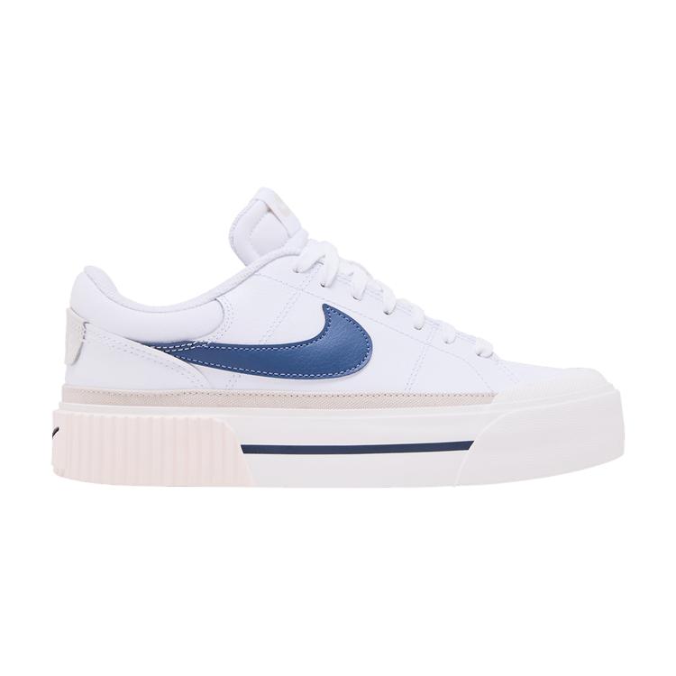 Nike Court Legacy Lift Белый Размытый Синий (Женский) 36.5