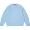 Brushed Mohair Sweater Light Blue