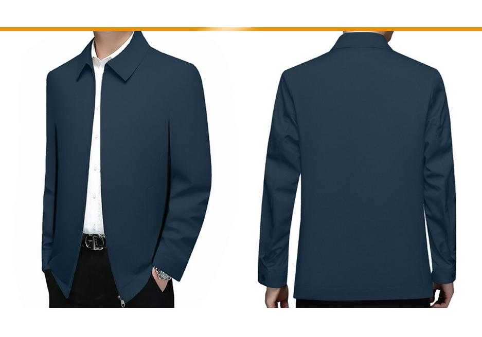 Trendy Executive Spring/Autumn Jacket for Middle-Aged Men - Business Casual Lapel Coat 2026