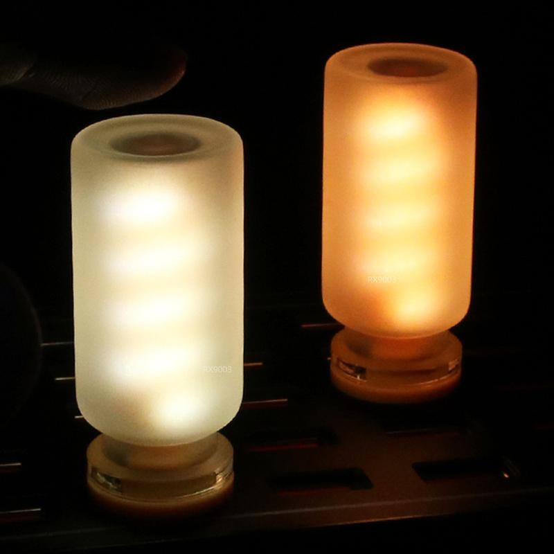 Milchglas USB Touch Control Auto LED Licht Atmosphärenlicht Glühbirne Glühlampe LED Filament Schlafzimmer Nachtdekoration
