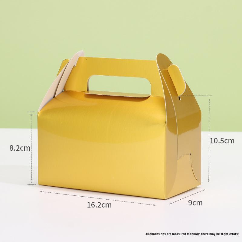 Medium Handheld Pastry & Mousse Tart Box for Takeout or Gift Packaging