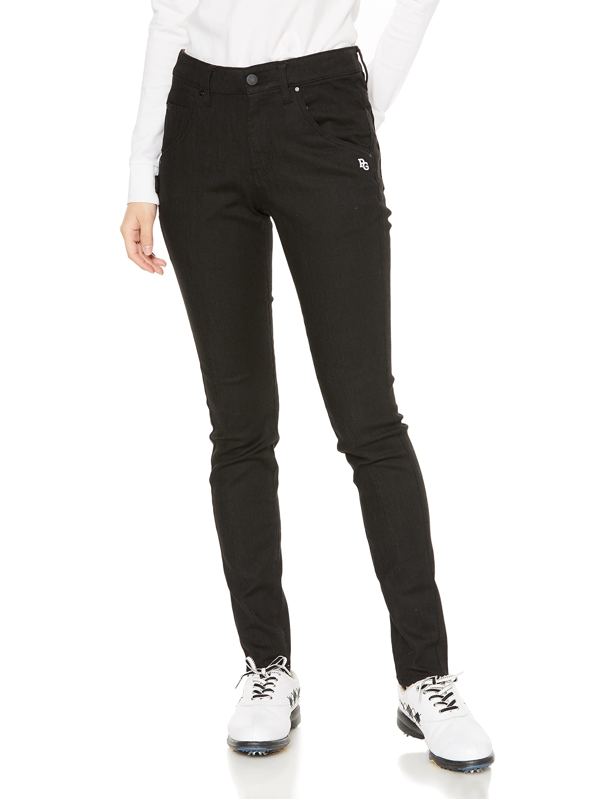 

long black product wash 0 [Pearly Gates] Women s pants, denim, / 055-2231012 010_Black [S]