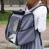 Cat & Dog Backpack with Roll-up Sides - Anti-Stress Pet Carrier for Small Dogs & Cats