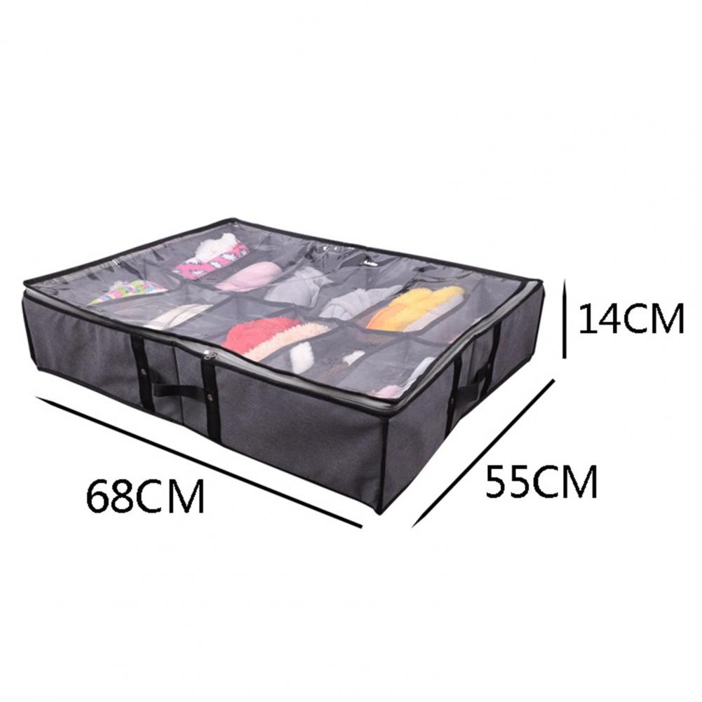 Staubdichter Reißverschluss Glatt Klassifizierte Weiche Trennwand Schuhaufbewahrung Organizer Unterbett Schuhaufbewahrung Umweltfreundlich