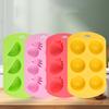 6-Grids Fruit Silicone Candy Mold Easy to Use Non-Stick Ice Mold Dishwasher Safe Food Grade Chocolate Hard Candy Baking Mold