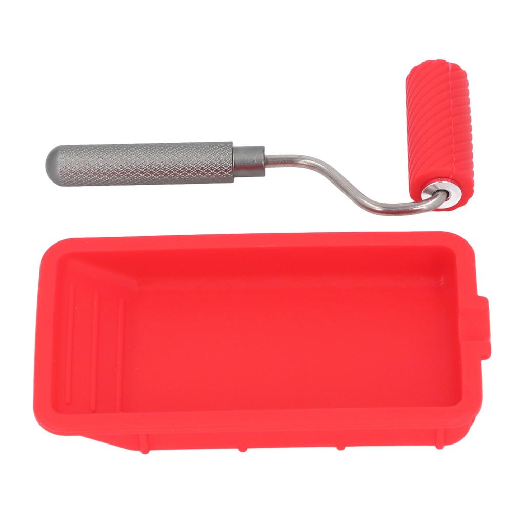 House Painting Tray Roller Brush Set Reusable Paint Tray and Roller Brush for Home Renovation