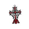 Gothic Dark Series Cross Pendant Charm for DIY Crafts and Accessories