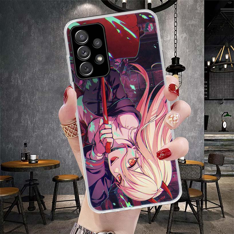 C-Chainsaw Mans Power Soft Phone Case For Samsung Galaxy A13 A14 A15 A16 A17 A53 A54 A55 A56 A57 A33 A34 A35 A36 A37 A23 A24 A25