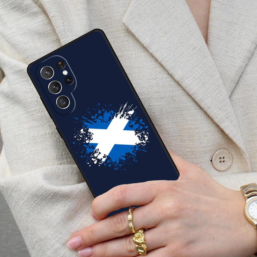 Scotland Scottish Flag Cell Phone Case for Samsung Galaxy S26 Ultra S25 S24 S23 S22 S21 S20 Note10 Cover