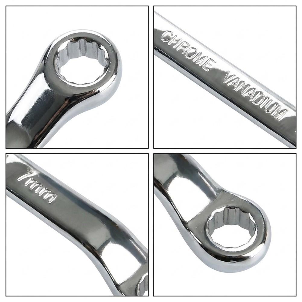 Carbon Steel End Wrench Double Ring End Wrench Offset Box