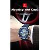 POEDAGAR Men Wristwatch Week Date Digital LED Quartz Fashion Clock Alarm Dual Time Display Electronic Luminous Watches