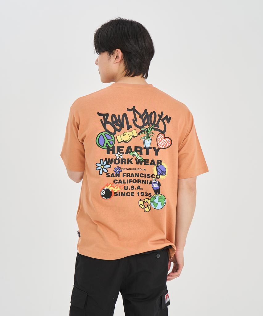 BEN DAVIS White Label Grateful Tee White