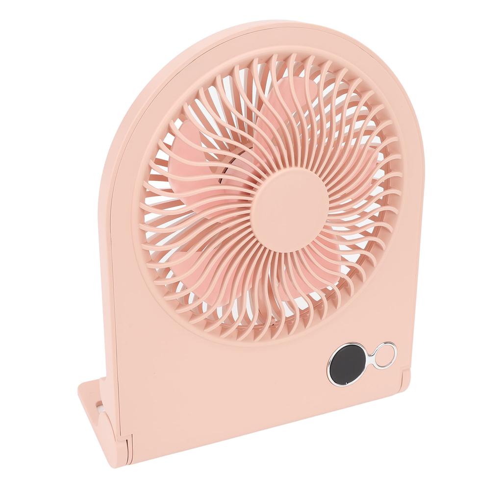 USB Desk Fan Digital Display Strong Wind 3 Speeds Quiet Slim Portable Desktop Table Fan for Home