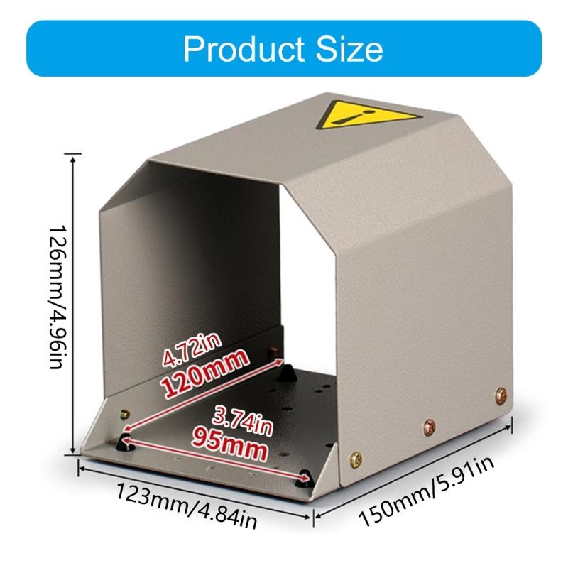 Copertura di Sicurezza Universale per Pedale a Piede con Alloggiamento Metallico per Interruttori a Pedale TFS-1, TFS-201, TFS-01, TFS-3